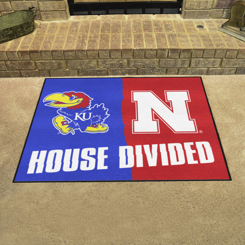 Kansas Jayhawks House Divided Mat