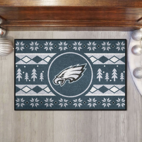 Philadelphia Eagles Christmas Sweater Starter Rug