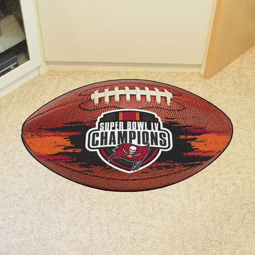 Tampa Bay Buccaneers Super Bowl LV Champions Football Floor Mat