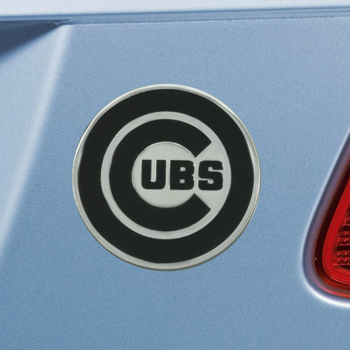 Chicago Cubs Chrome Metal Car Emblem