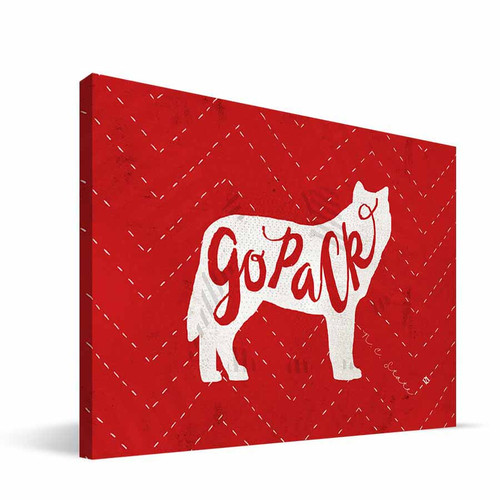 North Carolina State Wolfpack 8" x 12" Mascot Canvas Print