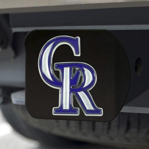 Colorado Rockies Black Color Hitch Cover