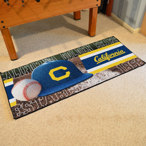 California Golden Bears Baseball Runner Rug