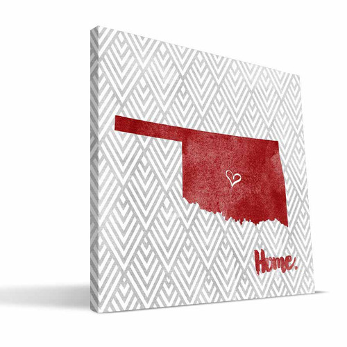 Oklahoma Sooners 12" x 12" Home Canvas Print