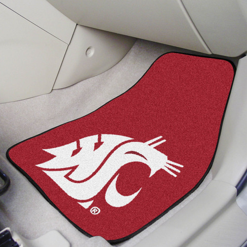 Washington State Cougars 2-Piece Carpet Car Mats