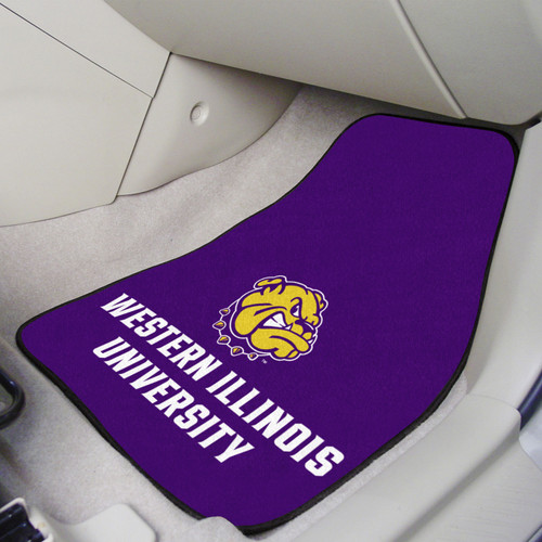 Western Illinois Leathernecks 2-Piece Carpet Car Mats