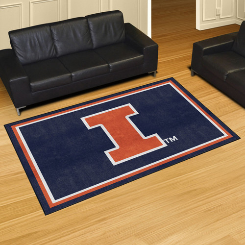 Illinois Fighting Illini 5' x 8' Area Rug