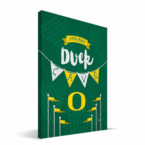 Oregon Ducks 8" x 12" Little Man Canvas Print