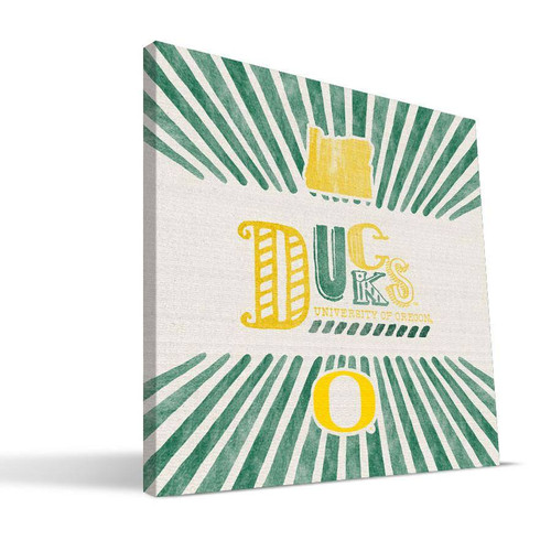Oregon Ducks State Canvas Print