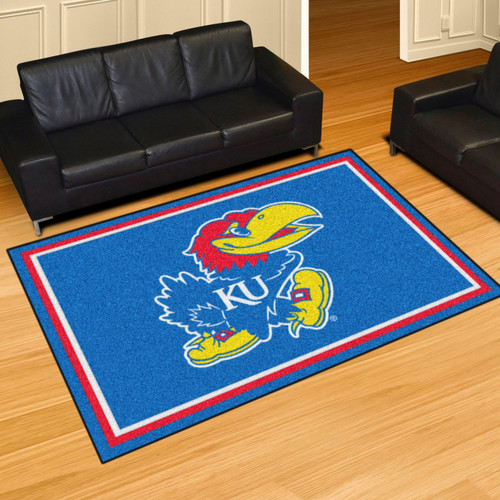 Kansas Jayhawks 5' x 8' Area Rug