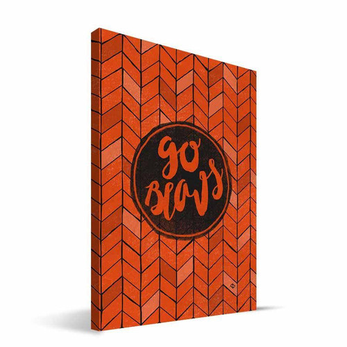Oregon State Beavers 8" x 12" Geometric Canvas Print