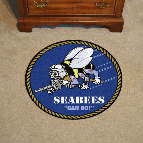 Navy Midshipmen Rounded Mat