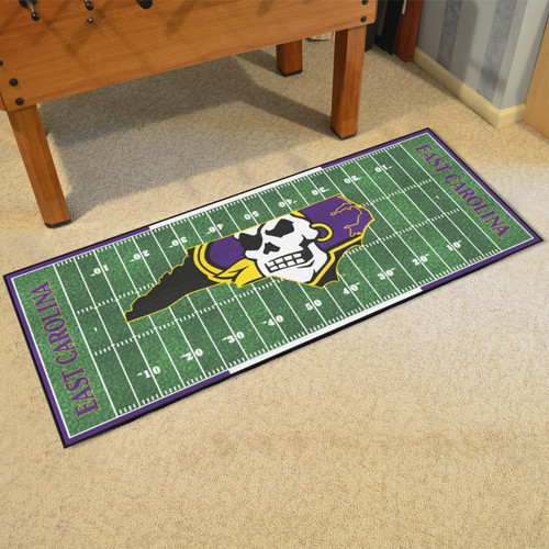 East Carolina Pirates Football Field Runner Rug