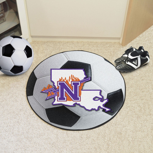 Northwestern State Demons Soccer Ball Mat