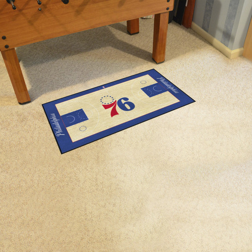 Philadelphia 76ers NBA Court Runner Rug