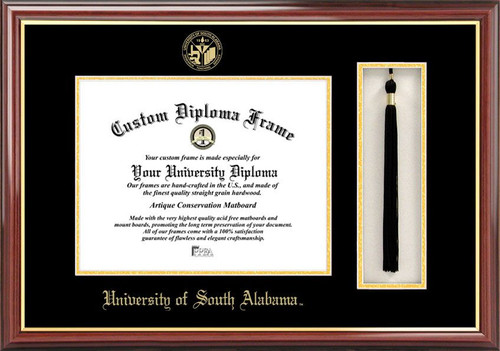 South Alabama Jaguars Diploma Frame & Tassel Box
