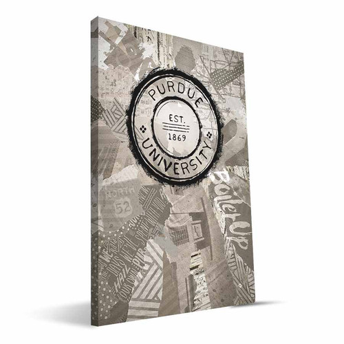 Purdue Boilermakers 16" x 24" Scrapbook Canvas Print