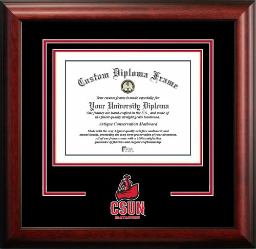 California State Northridge Matadors Spirit Diploma Frame