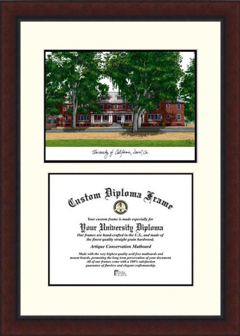 California Davis Aggies Legacy Scholar Diploma Frame