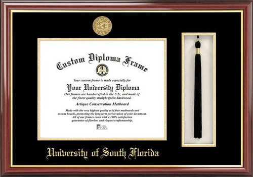 South Florida Bulls Diploma Frame & Tassel Box