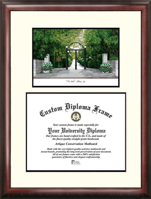 Georgia Bulldogs Scholar Diploma Frame