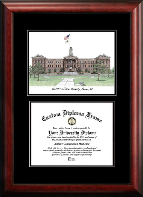 Western Illinois Leathernecks Diplomate Diploma Frame