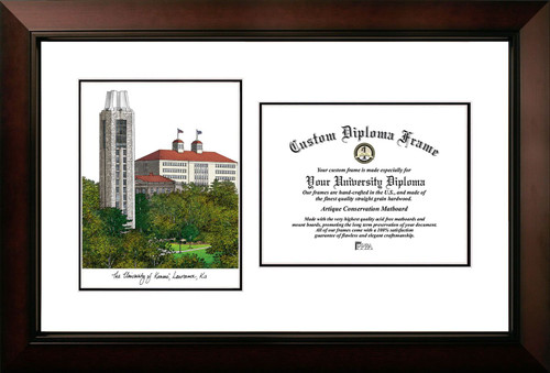 Kansas Jayhawks Legacy Scholar Diploma Frame