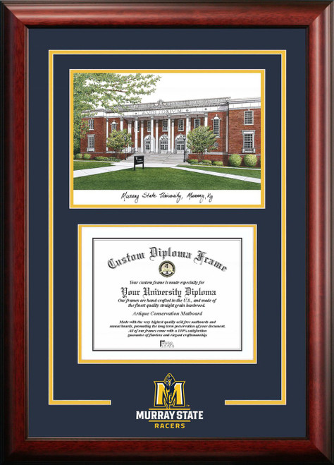 Murray State Racers Spirit Graduate Diploma Frame
