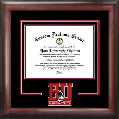 Boston Terriers Spirit Diploma Frame