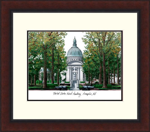 Navy Midshipmen Legacy Alumnus Framed Lithograph