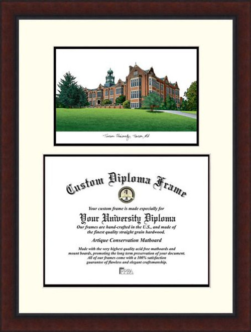 Towson Tigers Legacy Scholar Diploma Frame