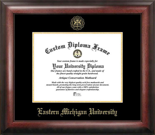 Eastern Michigan Eagles Gold Embossed Diploma Frame