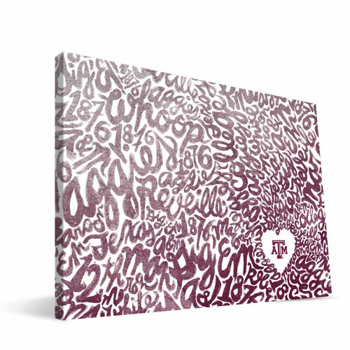 Texas A&M Aggies 8" x 12" Watercolor Canvas Print