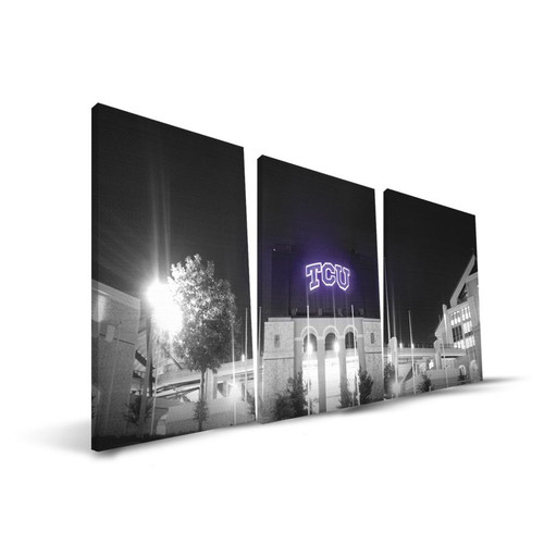 Texas Christian Horned Frogs 24" x 48" Stadium Canvas Print
