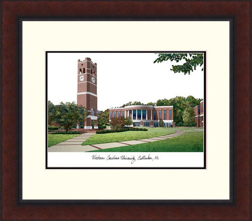 Western Carolina Catamounts Legacy Alumnus Framed Lithograph