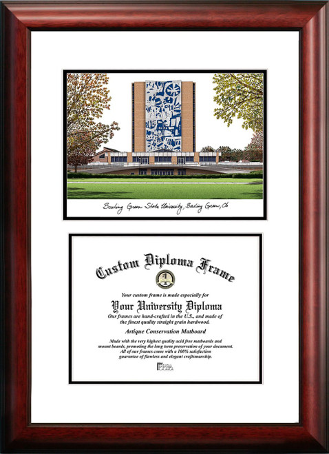 Bowling Green State Falcons Scholar Diploma Frame