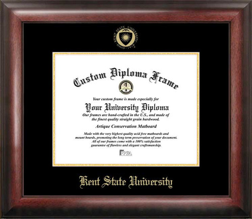 Kent State Golden Flashes Gold Embossed Diploma Frame