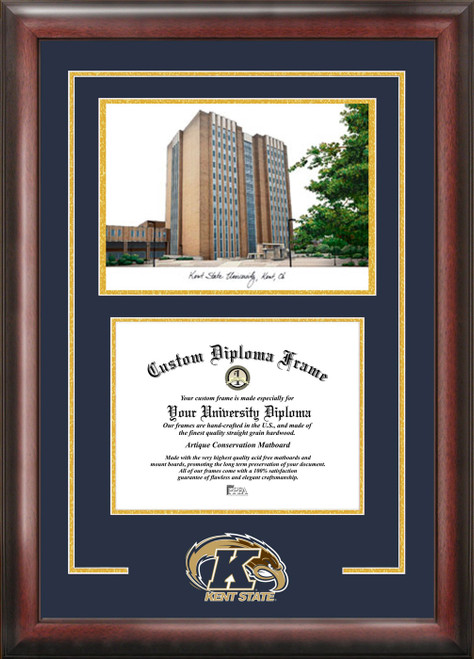 Kent State Golden Flashes Spirit Graduate Diploma Frame