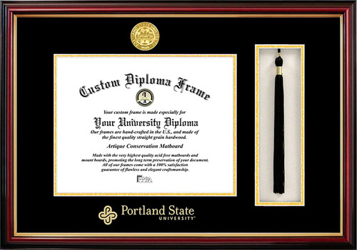 Portland State Vikings Diploma Frame & Tassel Box
