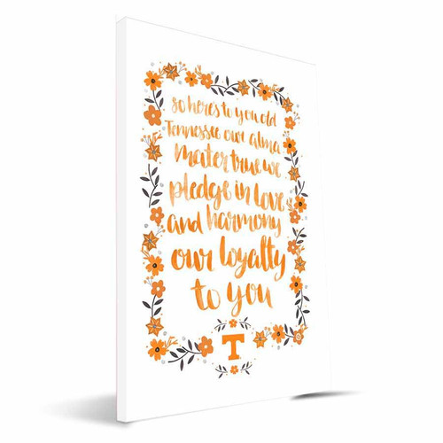 Tennessee Volunteers Hand-Painted Song Canvas Print