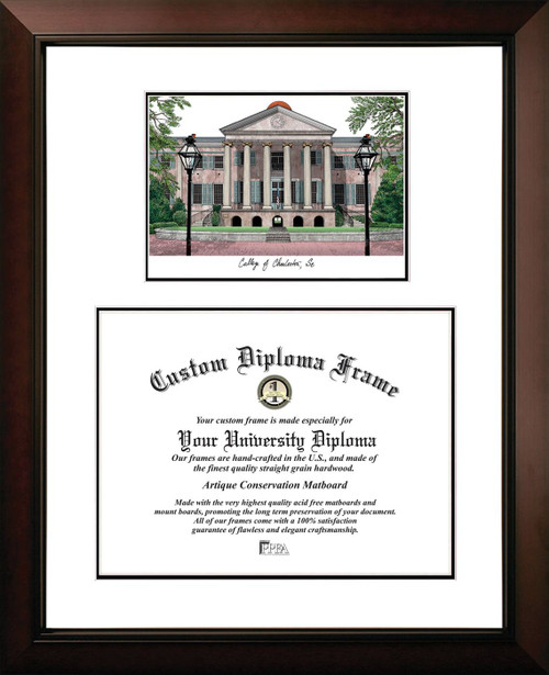 Charleston Cougars Legacy Scholar Diploma Frame