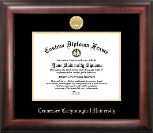 Tennessee Tech Golden Eagles Gold Embossed Diploma Frame