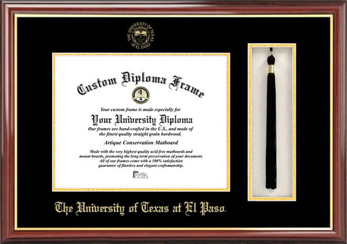 UTEP Miners Diploma Frame & Tassel Box