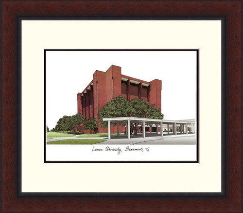 Lamar Cardinals Legacy Alumnus Framed Lithograph