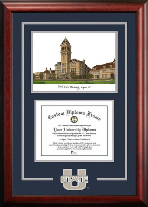 Utah State Aggies Spirit Graduate Diploma Frame