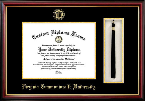 Virginia Commonwealth Rams Diploma Frame & Tassel Box