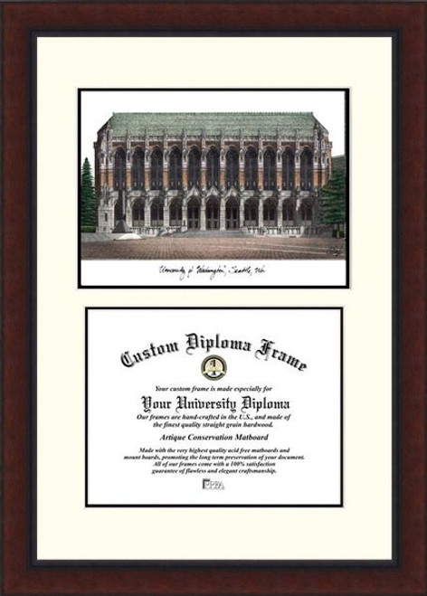 Washington Huskies Legacy Scholar Diploma Frame