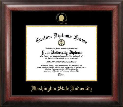 Washington State Cougars Gold Embossed Diploma Frame