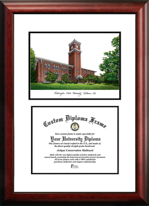 Washington State Cougars Scholar Diploma Frame