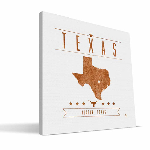 Texas Longhorns Industrial Canvas Print